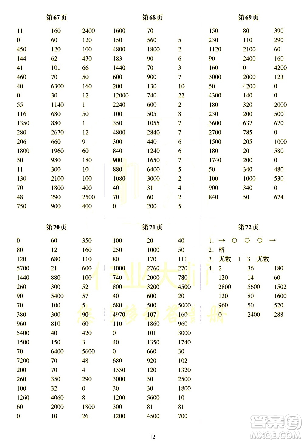 科學(xué)普及出版社2021幫你學(xué)數(shù)學(xué)口算練習(xí)冊小學(xué)三年級下冊北師版答案