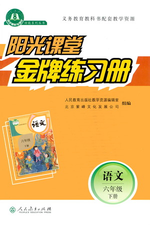 人民教育出版社2021陽光課堂金牌練習冊語文六年級下冊人教版答案