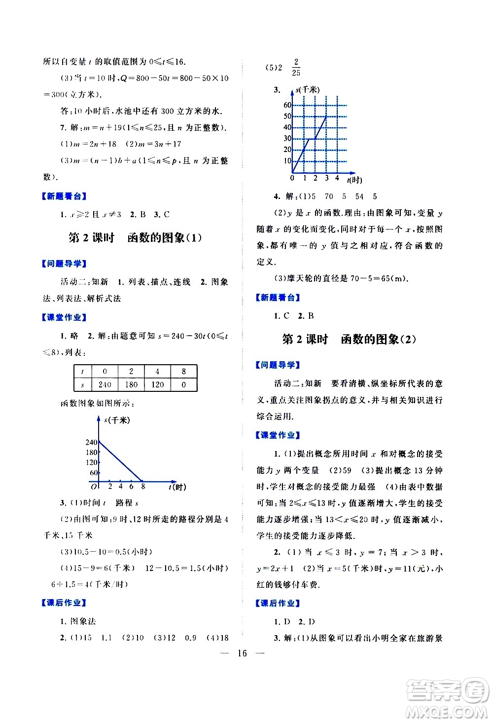 黃山書社2021啟東黃岡作業(yè)本八年級下冊數(shù)學(xué)人民教育版答案