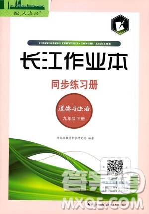 湖北教育出版社2021長江作業(yè)本同步練習冊道德與法治九年級下冊人教版答案