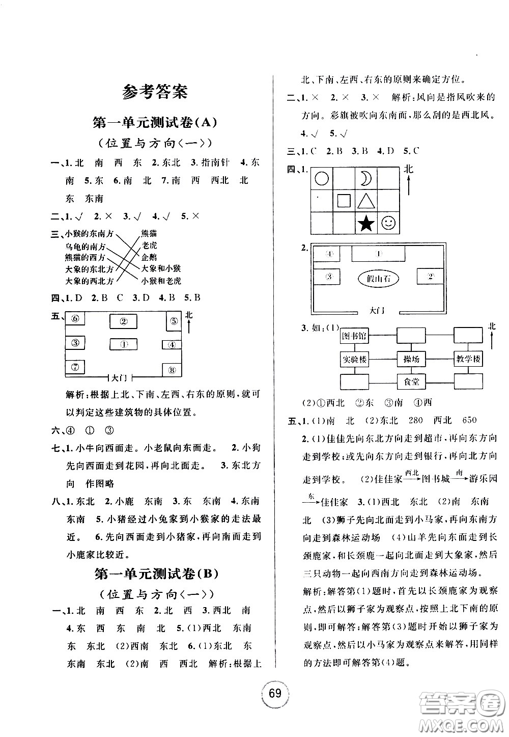 浙江大學(xué)出版社2021浙江名卷數(shù)學(xué)三年級下冊R人教版答案