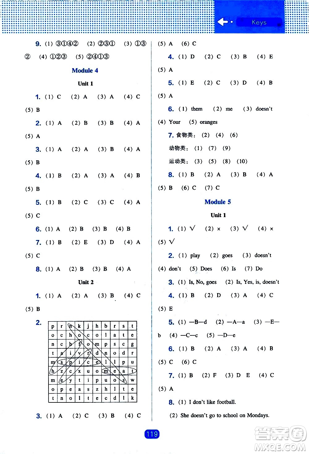 遼海出版社2021新編新課程能力培養(yǎng)英語(yǔ)三年級(jí)起點(diǎn)三年級(jí)下冊(cè)外研版答案