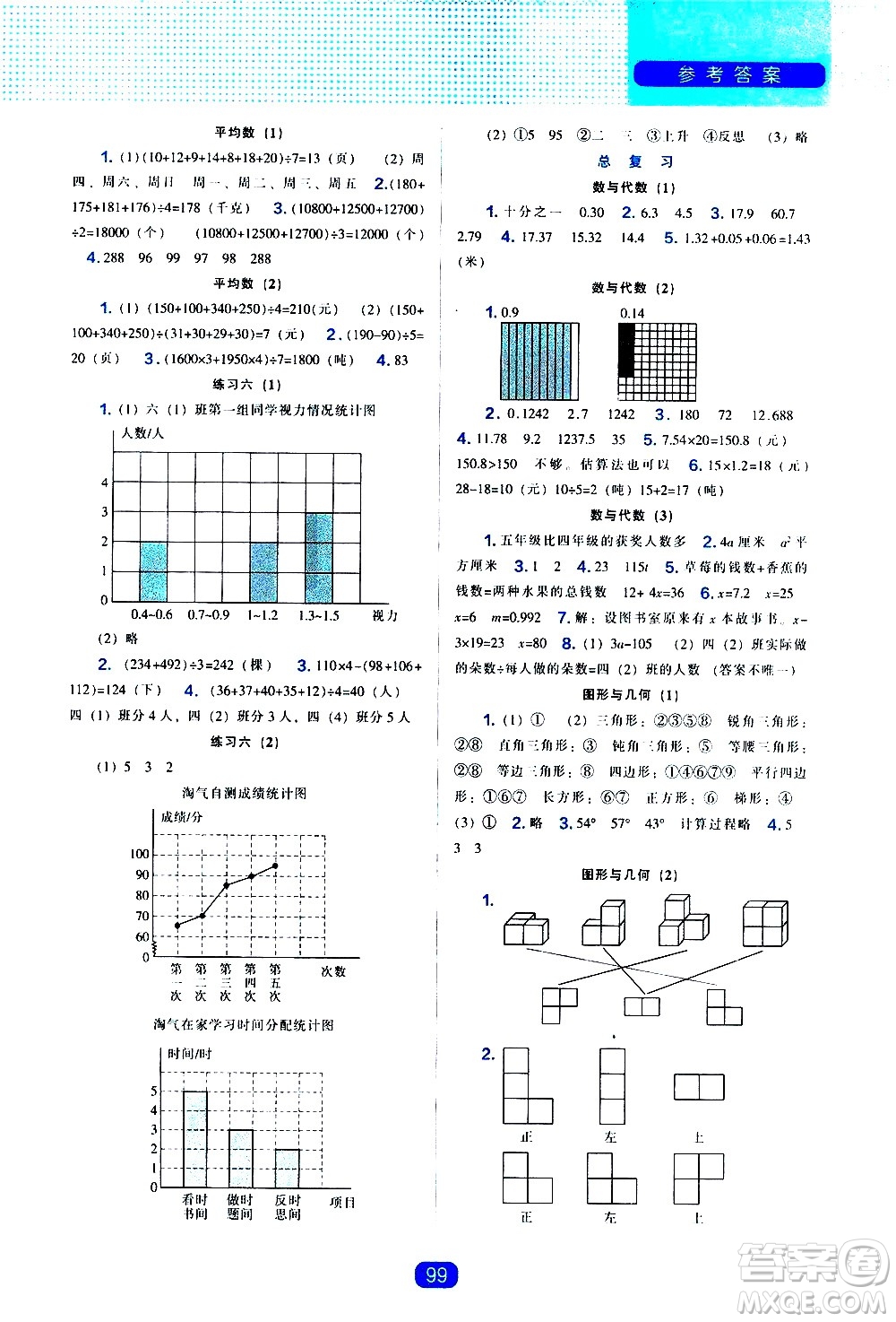 遼海出版社2021新編新課程能力培養(yǎng)數(shù)學(xué)四年級下冊北師大版答案