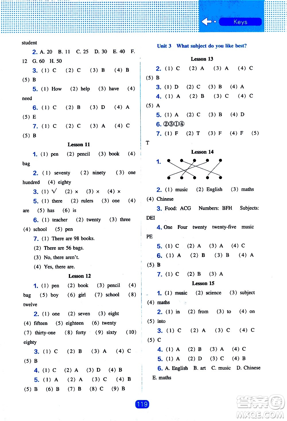 遼海出版社2021新編新課程能力培養(yǎng)英語三年級(jí)起點(diǎn)四年級(jí)下冊(cè)人教版答案