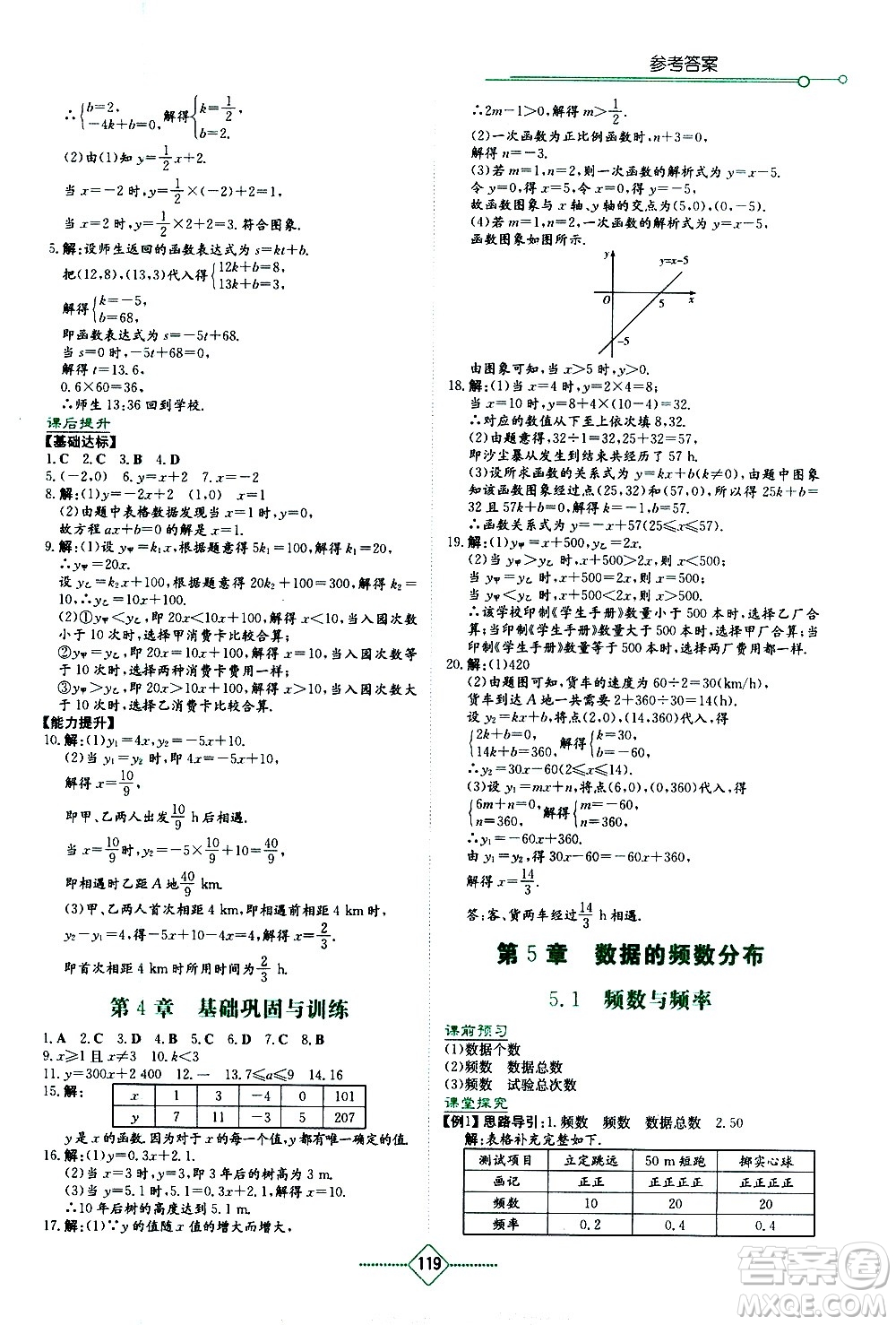 湖南教育出版社2021學法大視野數(shù)學八年級下冊湘教版答案