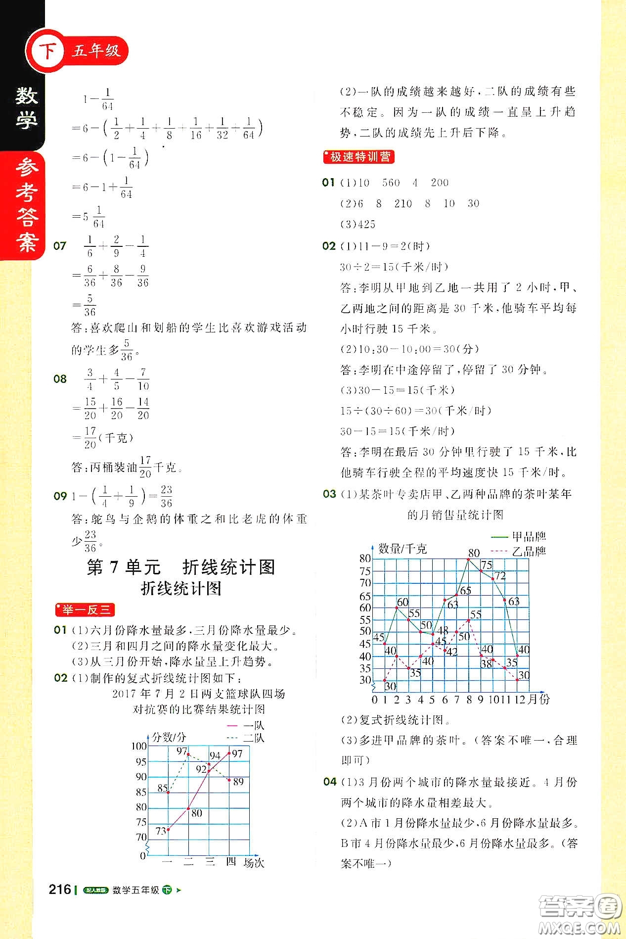 北京教育出版社2021年1+1輕巧奪冠課堂直播五年級(jí)數(shù)學(xué)下冊(cè)人教版答案