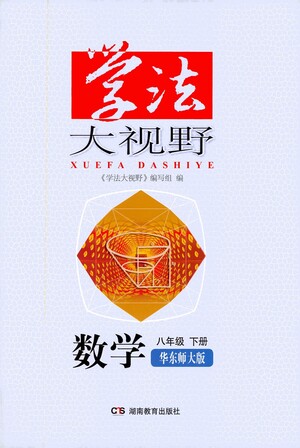 湖南教育出版社2021學(xué)法大視野數(shù)學(xué)八年級(jí)下冊(cè)華東師大版答案