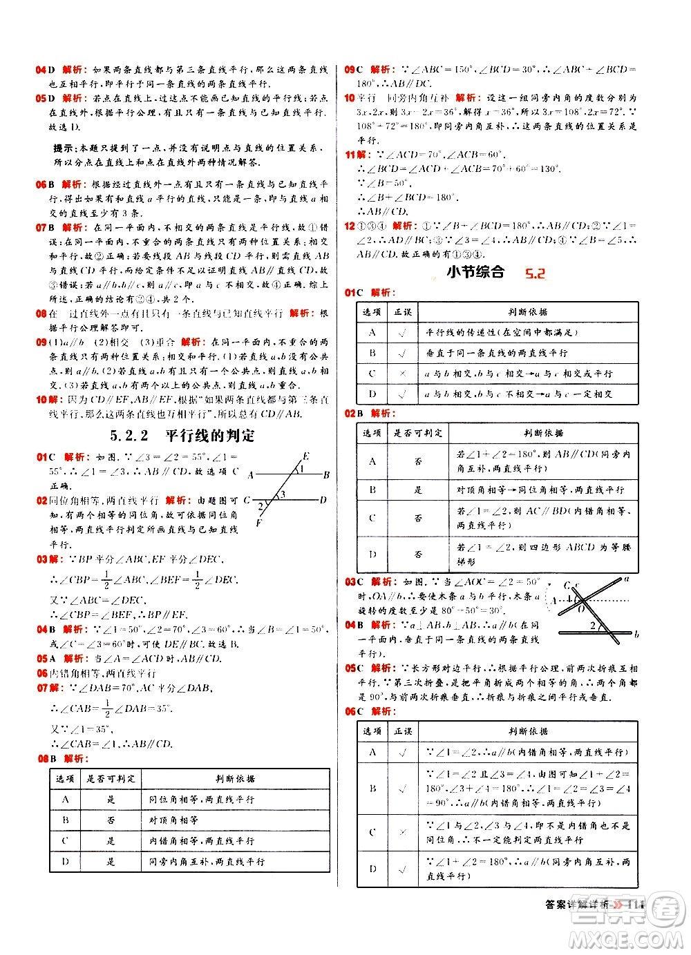 黑龍江教育出版社2021春陽光計(jì)劃初中同步數(shù)學(xué)七年級(jí)下冊(cè)R人教版答案