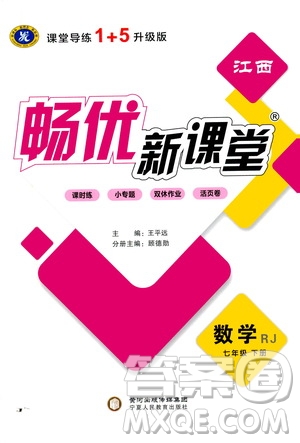 寧夏人民教育出版社2021暢優(yōu)新課堂七年級(jí)數(shù)學(xué)下冊(cè)人教版江西專版答案