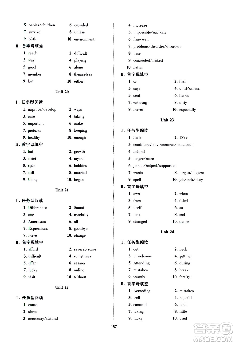 江蘇鳳凰科學技術出版社2021中考英語小題狂做提優(yōu)版通用版答案