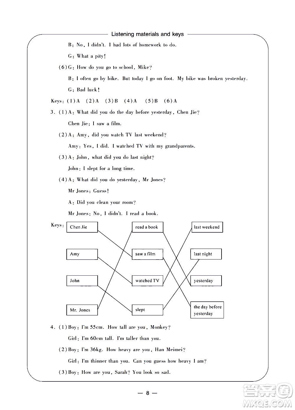 寧波出版社2021學(xué)習(xí)方法指導(dǎo)叢書英語六年級(jí)下冊(cè)人教版答案