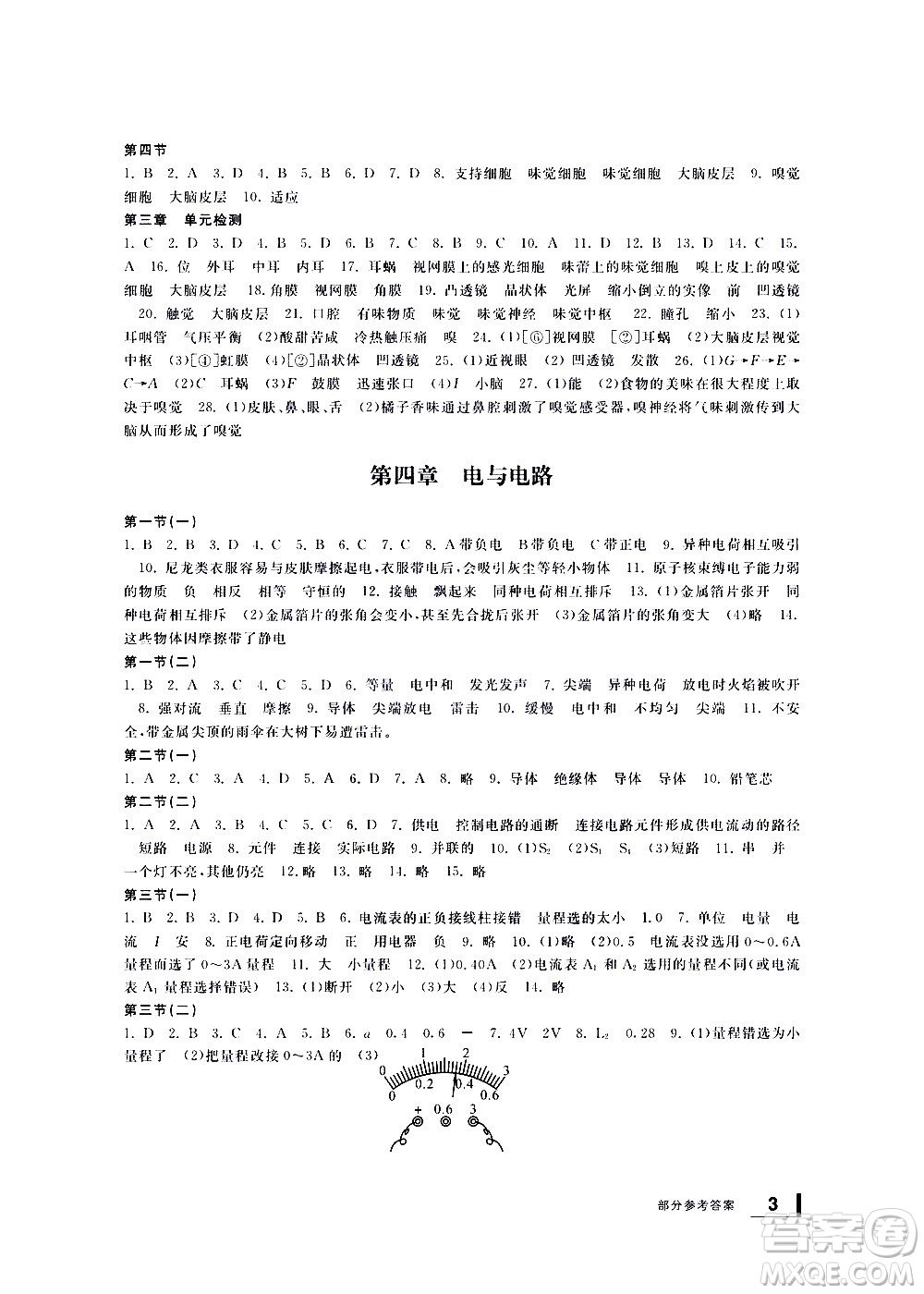 寧波出版社2021學(xué)習(xí)方法指導(dǎo)叢書科學(xué)八年級(jí)下冊(cè)華師大版版答案