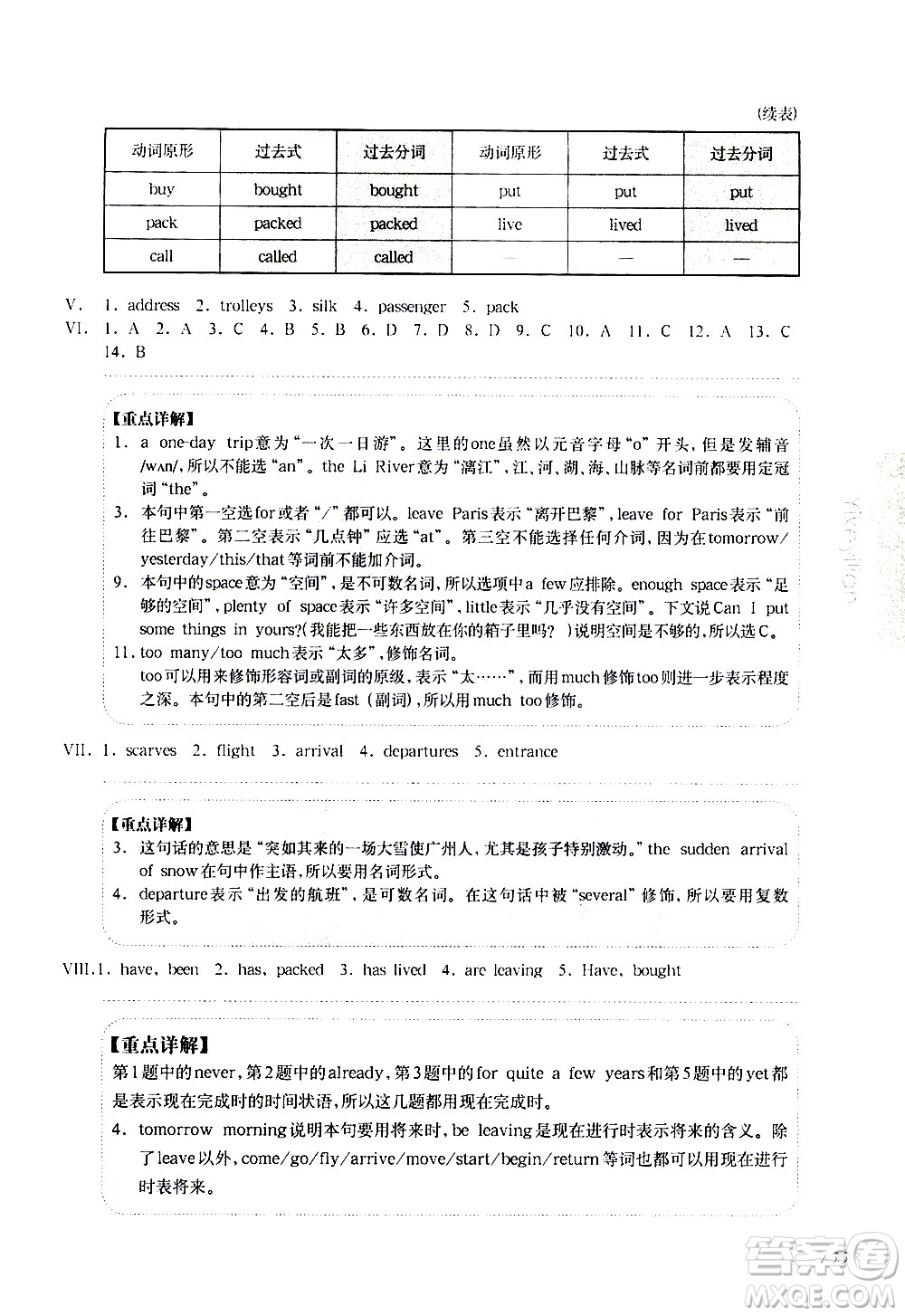 華東師范大學(xué)出版社2021華東師大版一課一練六年級(jí)英語增強(qiáng)版第二學(xué)期答案