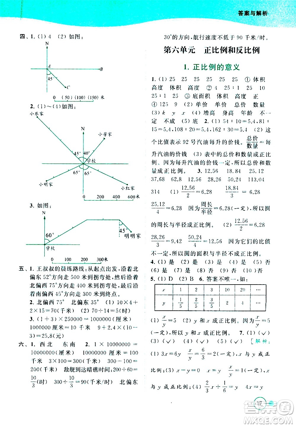 北京教育出版社2021亮點給力提優(yōu)班多維互動空間數(shù)學六年級下冊江蘇版答案