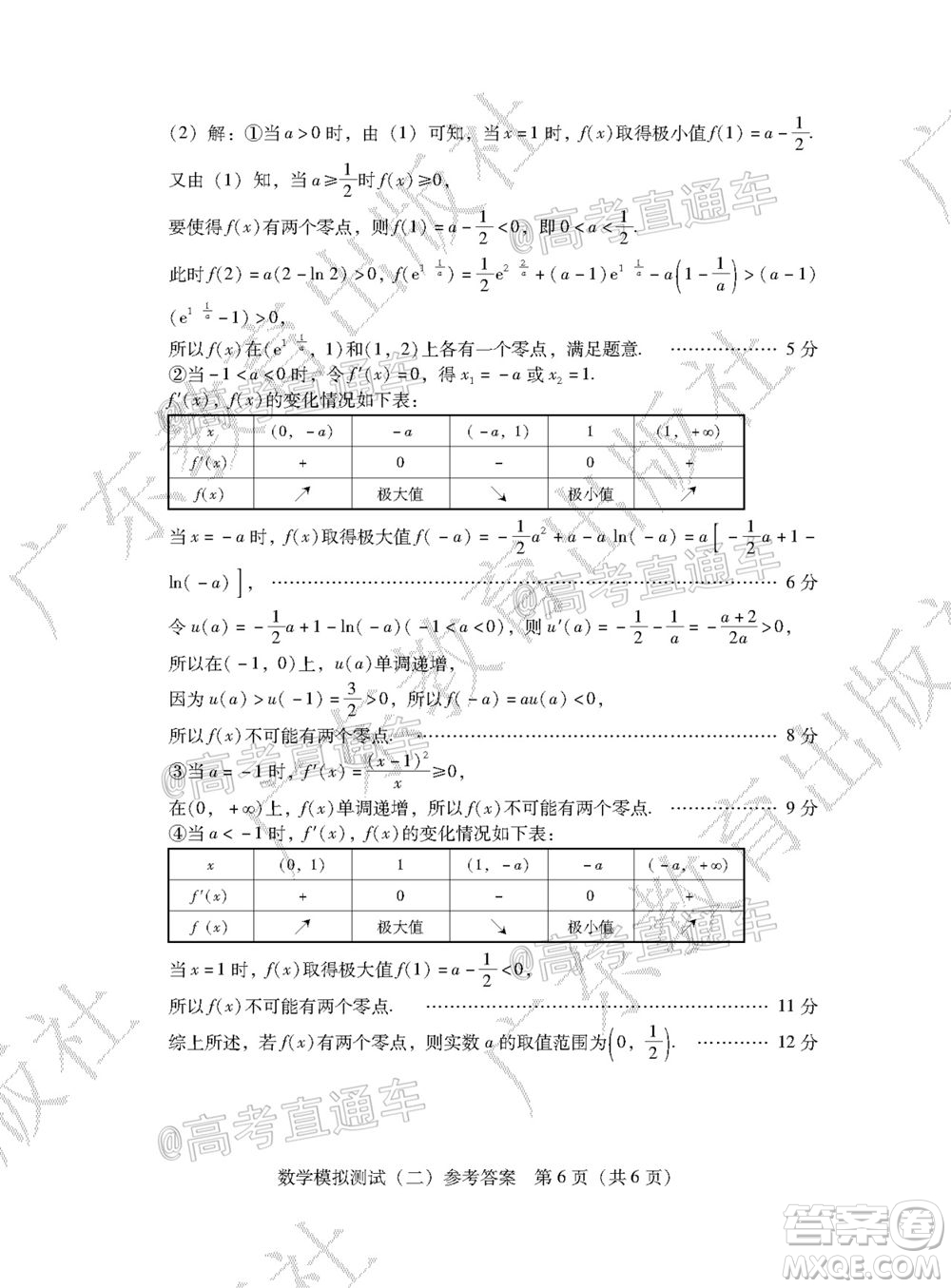 2021年普通高等學校招生全國統(tǒng)一考試模擬測試二數(shù)學試題及答案