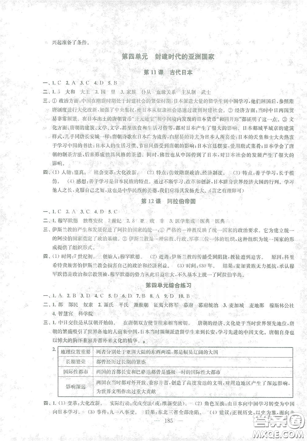 蘇州大學(xué)出版社2021金鑰匙1+1課時(shí)作業(yè)目標(biāo)檢測(cè)九年級(jí)歷史全一冊(cè)國(guó)標(biāo)全國(guó)版答案