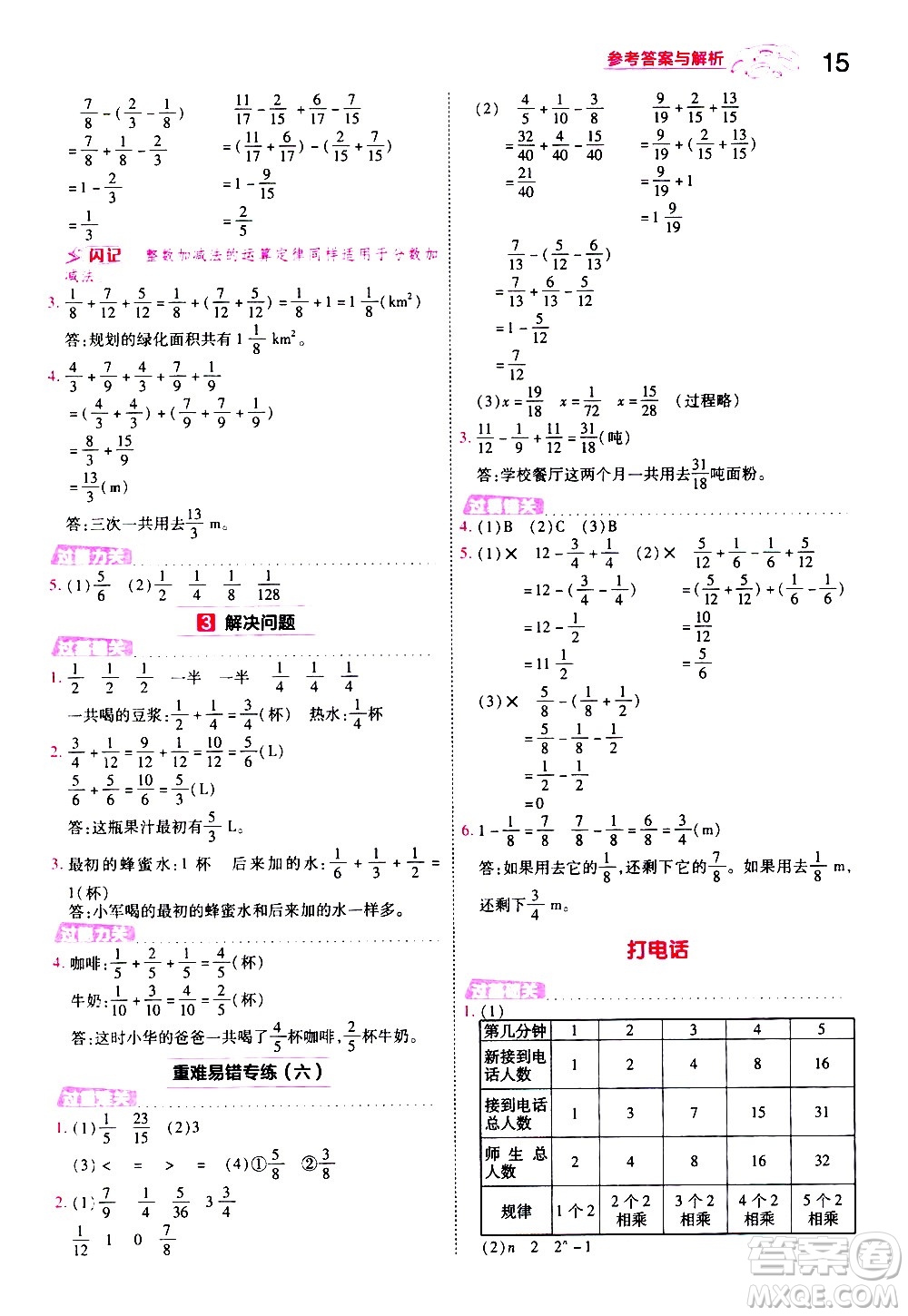 南京師范大學(xué)出版社2021春季一遍過小學(xué)數(shù)學(xué)五年級(jí)下冊(cè)RJ人教版答案