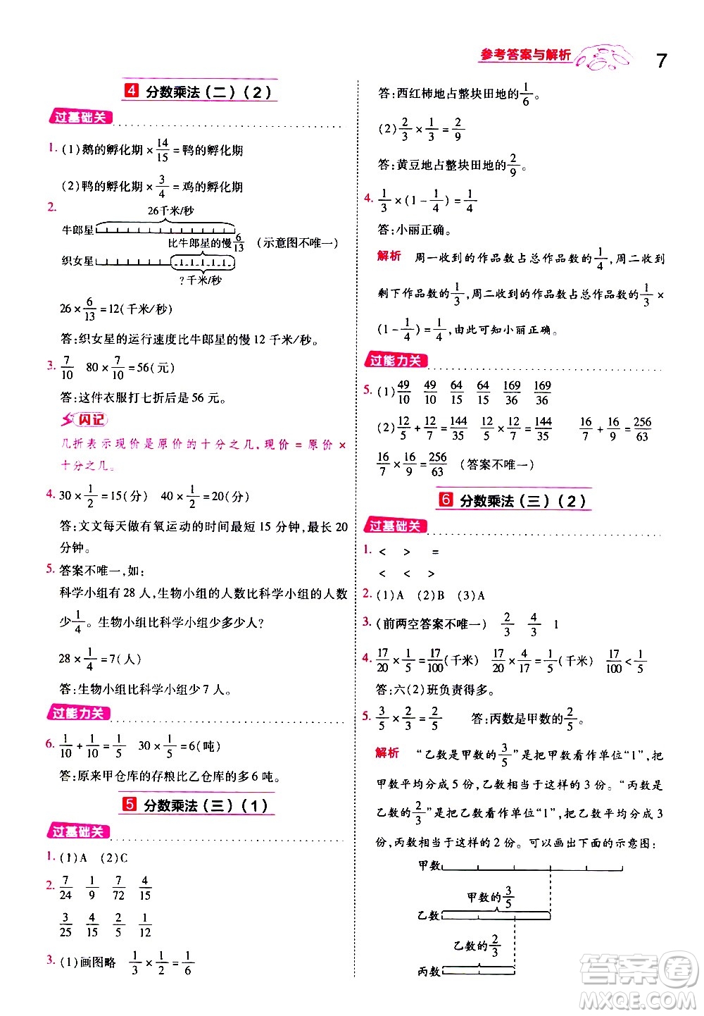 南京師范大學(xué)出版社2021春季一遍過小學(xué)數(shù)學(xué)五年級(jí)下冊(cè)BSD北師大版答案