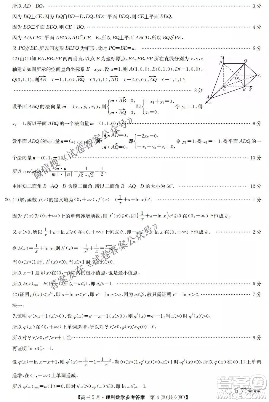 2021年九師聯(lián)盟高三5月考試?yán)砜茢?shù)學(xué)試題及答案