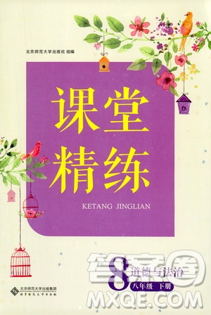 北京師范大學(xué)出版社2021年課堂精練八年級道德與法治下冊人教版答案