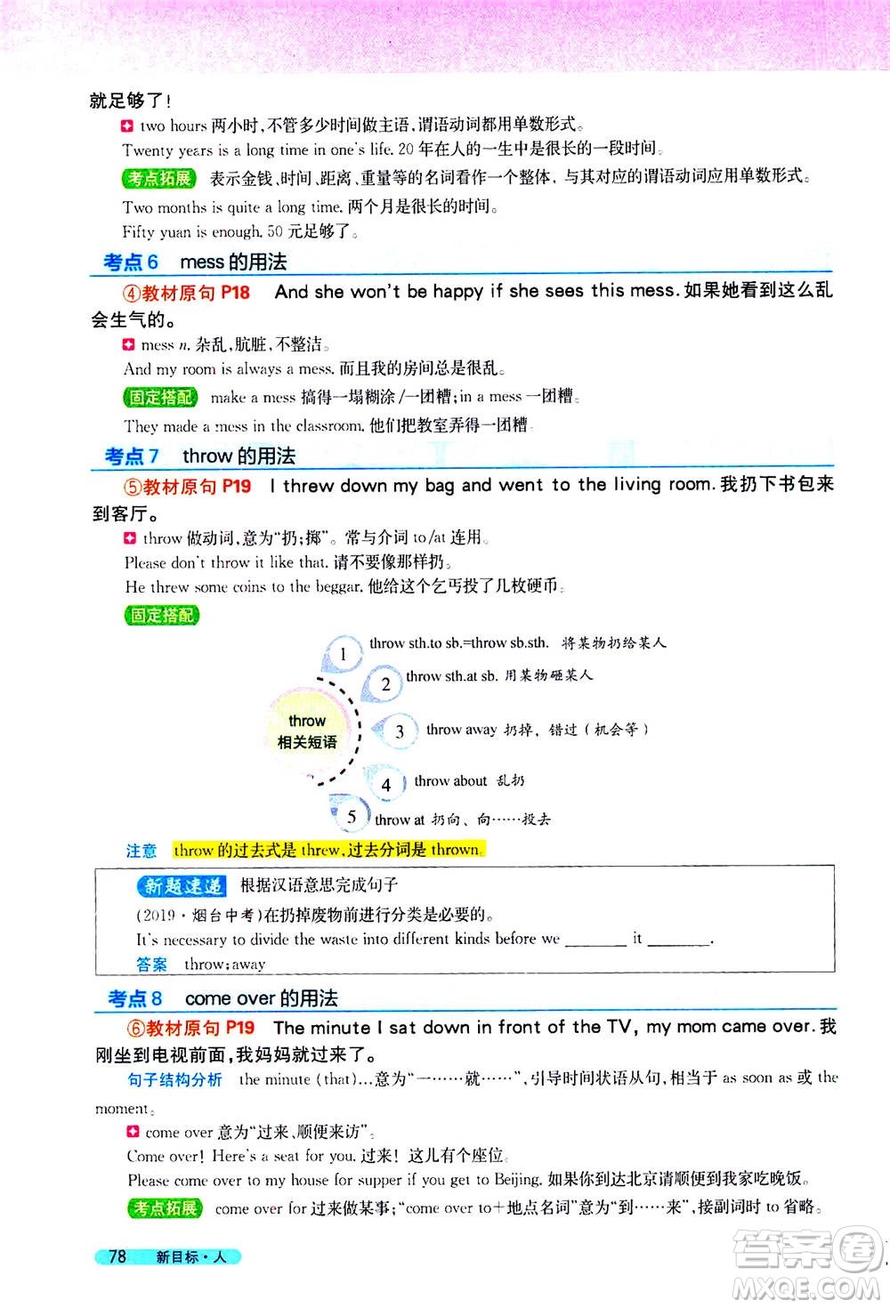 吉林人民出版社2021新教材完全解讀英語八年級下新目標(biāo)人教版答案