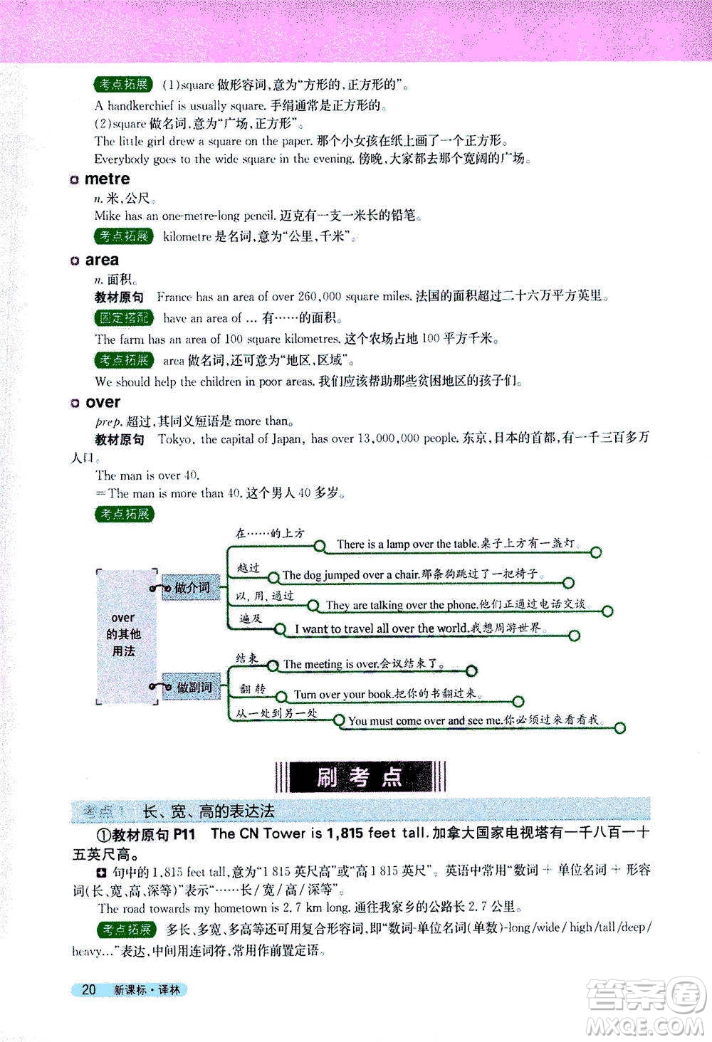 吉林人民出版社2021新教材完全解讀英語(yǔ)七年級(jí)下新課標(biāo)譯林版答案