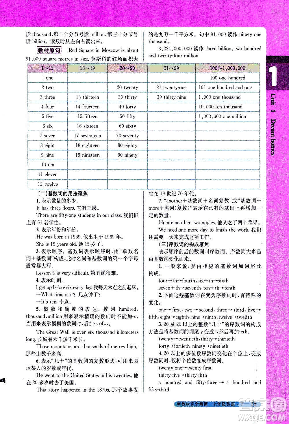 吉林人民出版社2021新教材完全解讀英語(yǔ)七年級(jí)下新課標(biāo)譯林版答案