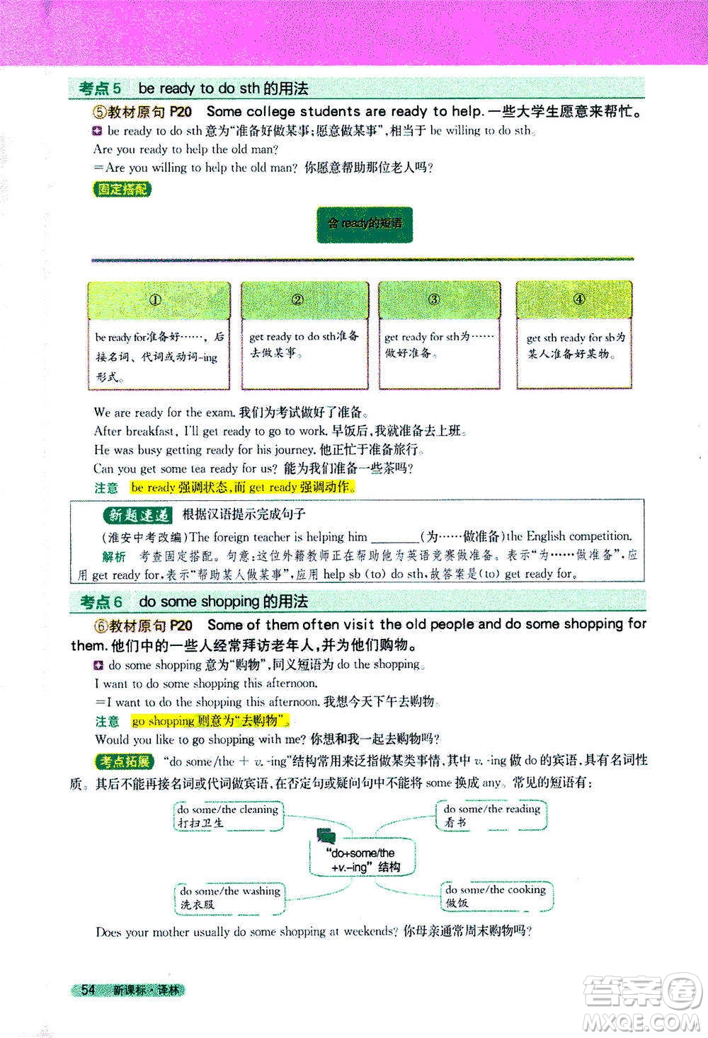 吉林人民出版社2021新教材完全解讀英語(yǔ)七年級(jí)下新課標(biāo)譯林版答案