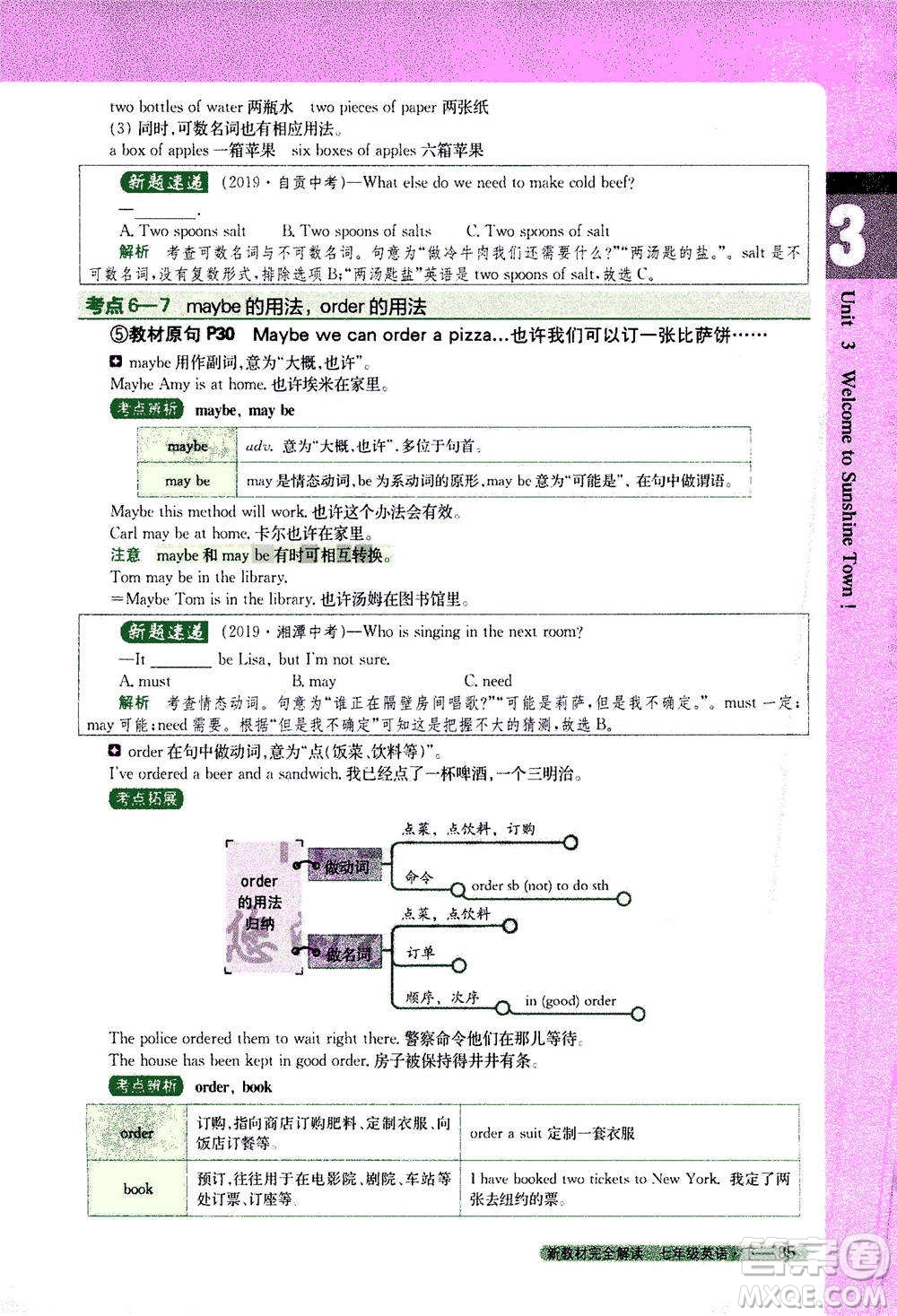 吉林人民出版社2021新教材完全解讀英語(yǔ)七年級(jí)下新課標(biāo)譯林版答案