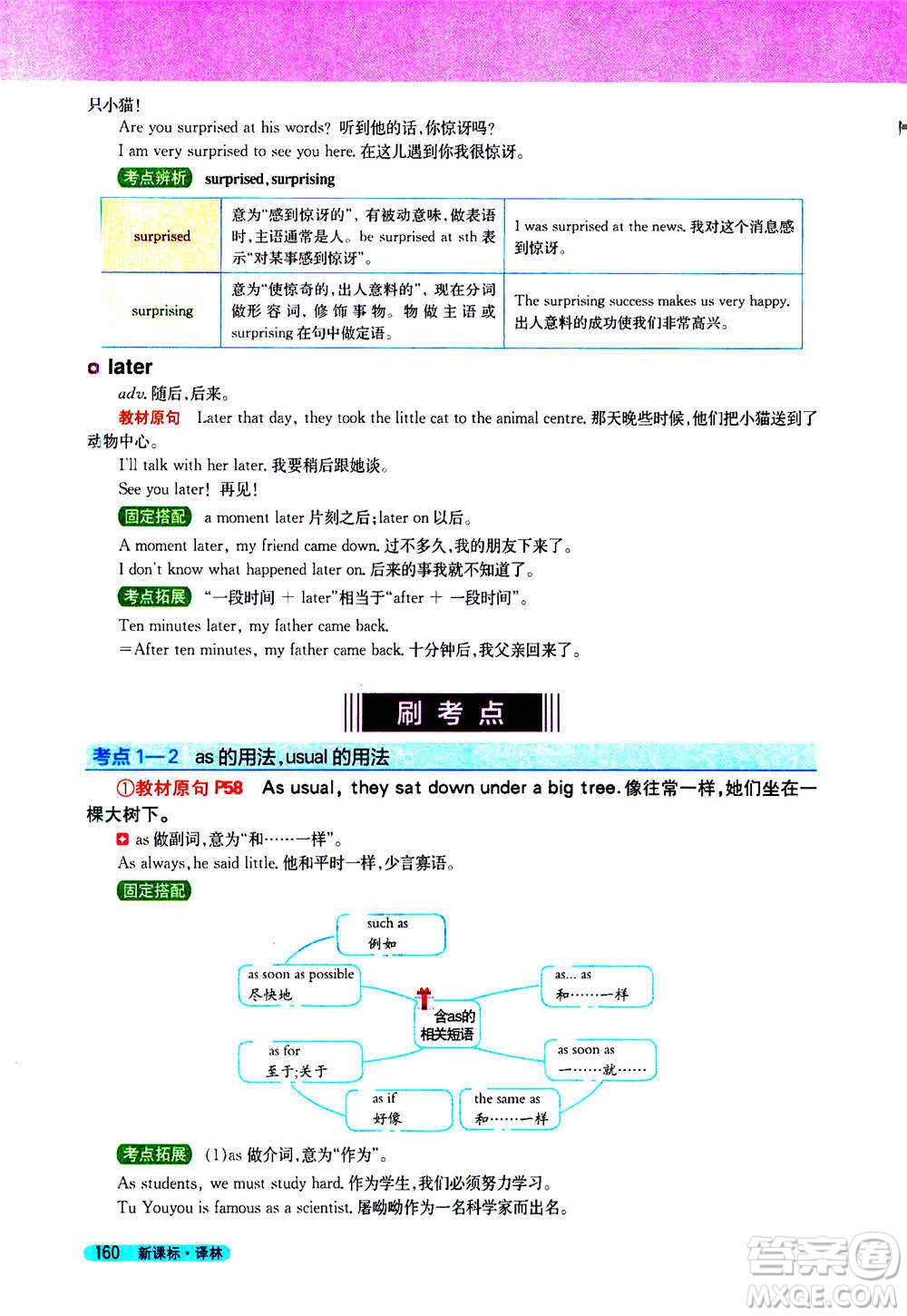 吉林人民出版社2021新教材完全解讀英語(yǔ)七年級(jí)下新課標(biāo)譯林版答案