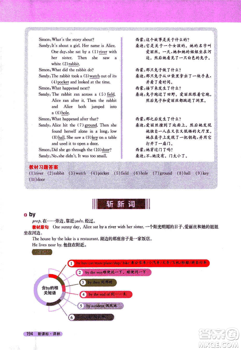 吉林人民出版社2021新教材完全解讀英語(yǔ)七年級(jí)下新課標(biāo)譯林版答案