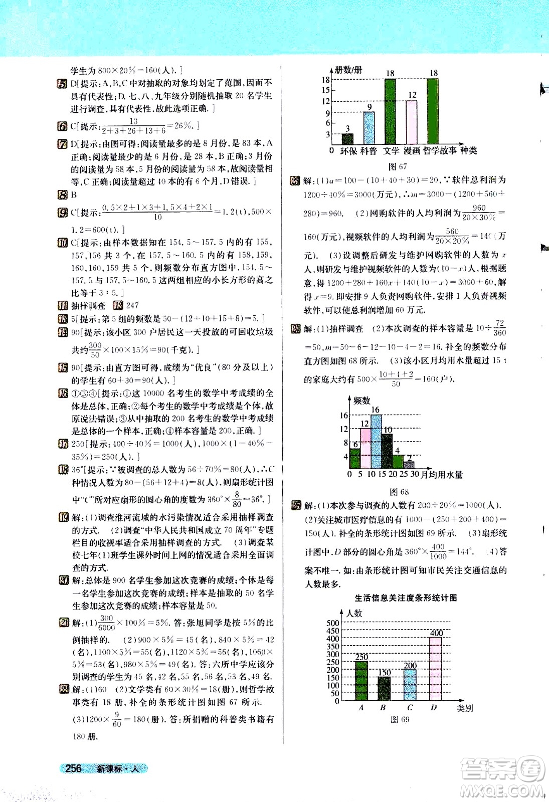 吉林人民出版社2021新教材完全解讀數(shù)學七年級下新課標人教版答案