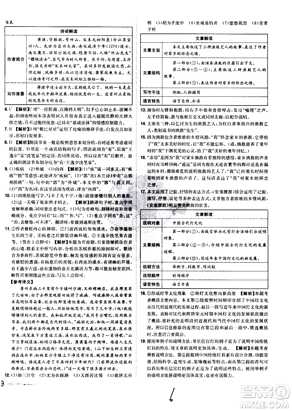 黑龍江美術(shù)出版社2021魔力一卷通語文八年級下冊RJ人教版答案