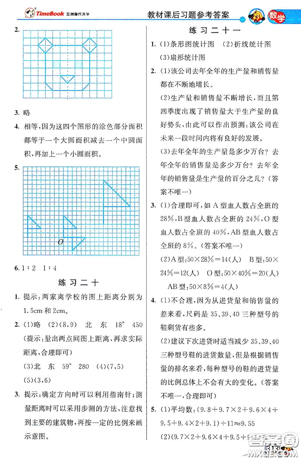 河北教育出版社2021小學(xué)創(chuàng)新一點(diǎn)通六年級(jí)數(shù)學(xué)語(yǔ)文合訂本下冊(cè)彩色升級(jí)版答案