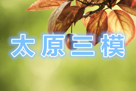 太原市2021高三年級模擬考試三文科數(shù)學試卷及答案