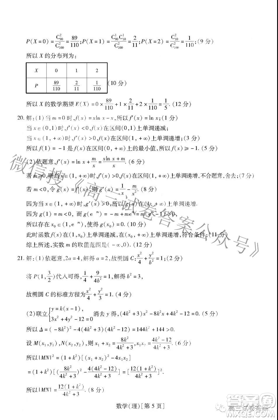 智慧上進5月高考適應(yīng)性大練兵聯(lián)考文理數(shù)答案