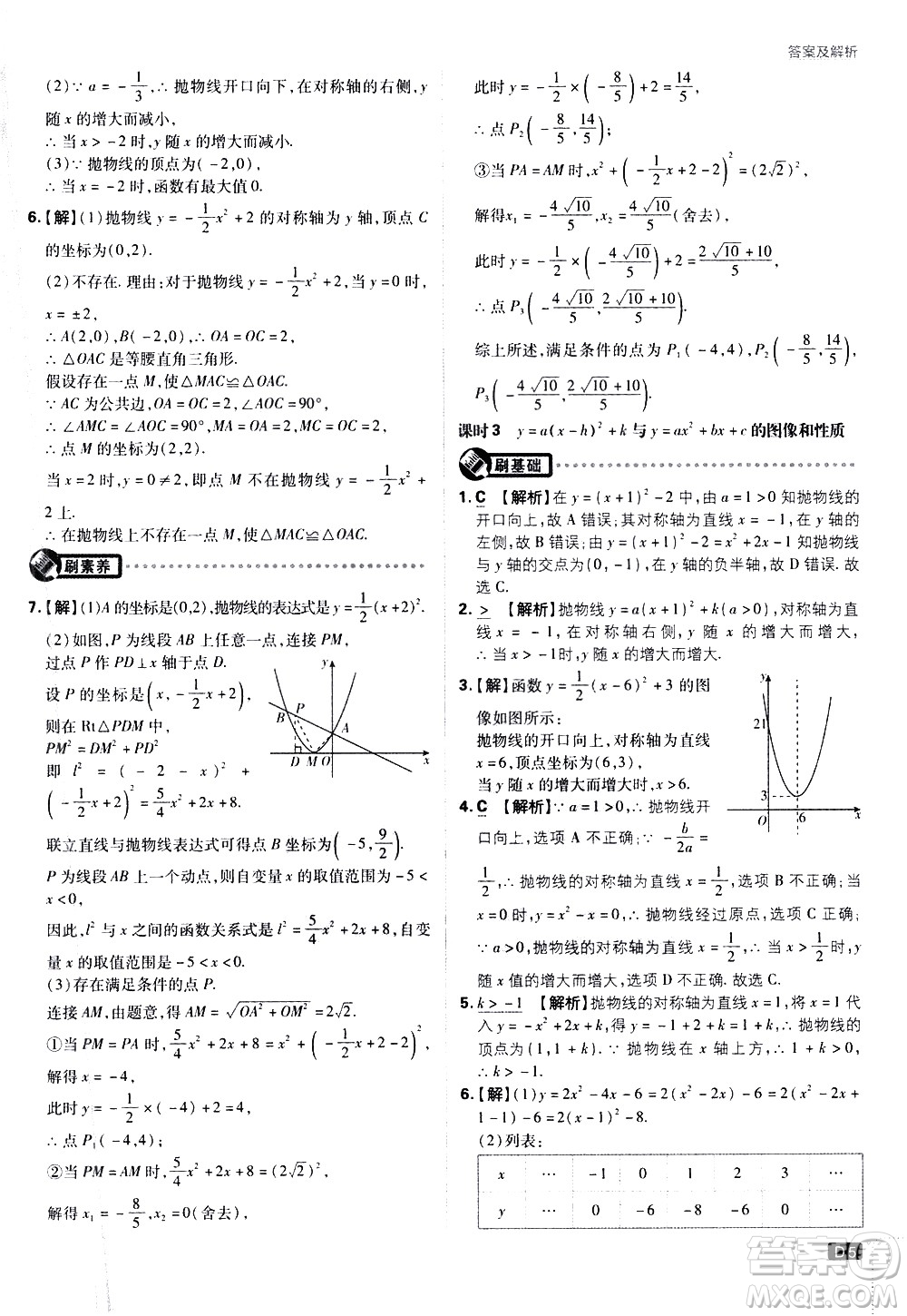 開明出版社2021版初中必刷題數(shù)學(xué)九年級下冊課標(biāo)版江蘇版答案