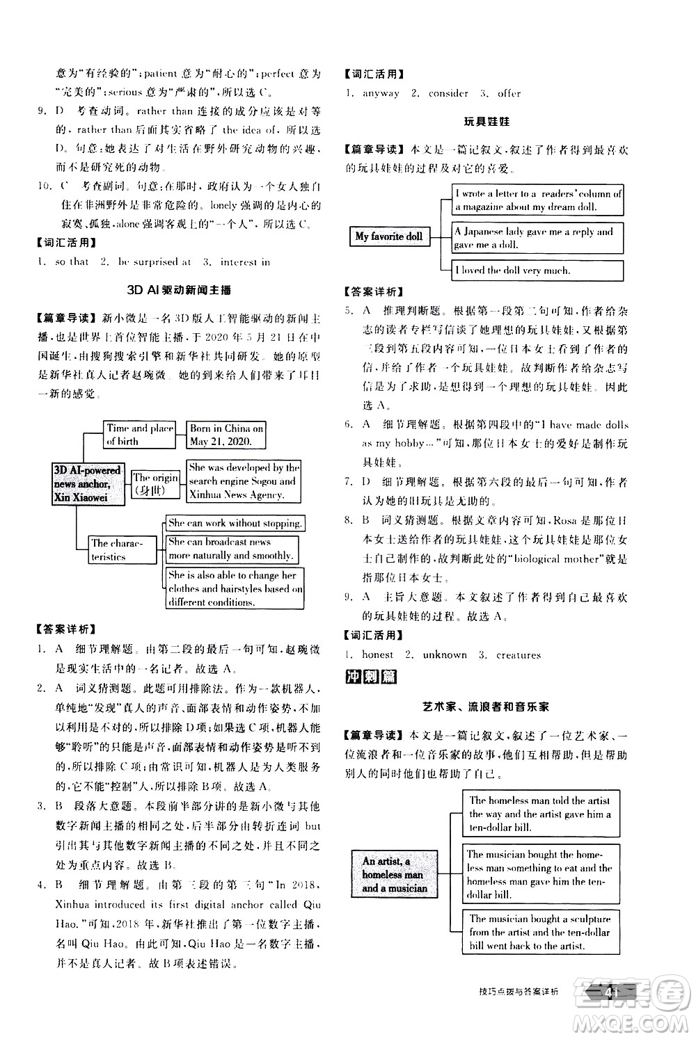 陽(yáng)光出版社2021練就優(yōu)等生英語(yǔ)完形填空閱讀理解八年級(jí)下冊(cè)新課標(biāo)RJ人教版答案