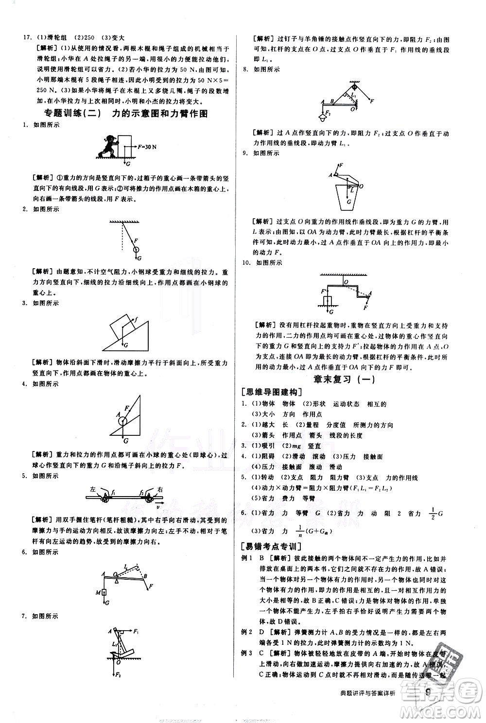 陽光出版社2021練就優(yōu)等生物理同步作業(yè)八年級(jí)下冊(cè)新課標(biāo)HY滬粵版答案