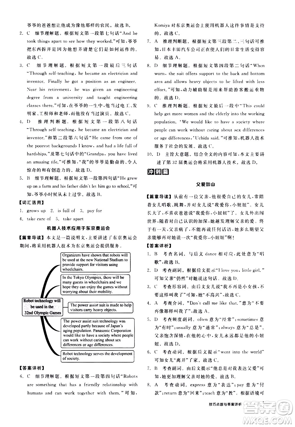 陽(yáng)光出版社2021練就優(yōu)等生英語(yǔ)完形填空閱讀理解九年級(jí)全一冊(cè)新課標(biāo)RJ人教版答案