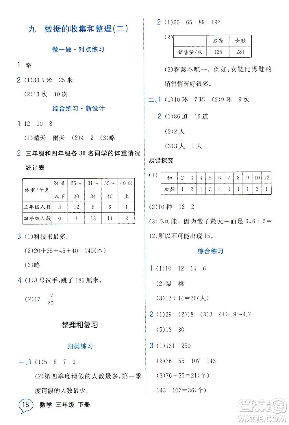 現(xiàn)代教育出版社2021教材解讀數(shù)學三年級下冊SJ蘇教版答案