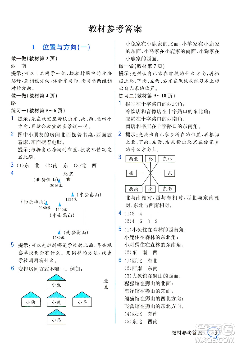 人民教育出版社2021教材解讀數(shù)學(xué)三年級(jí)下冊(cè)人教版答案