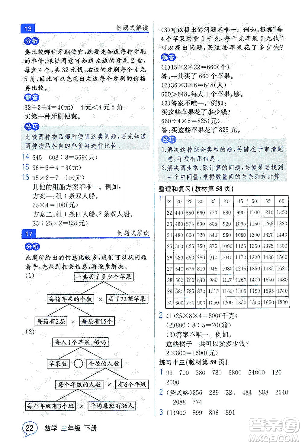 人民教育出版社2021教材解讀數(shù)學(xué)三年級(jí)下冊(cè)人教版答案