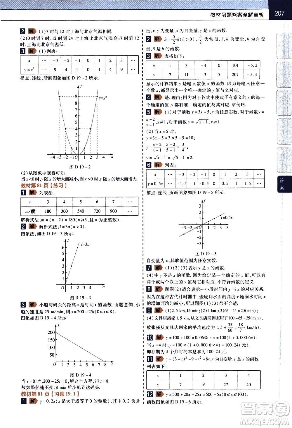 南京師范大學(xué)出版社2021教材幫初中數(shù)學(xué)八年級(jí)下冊(cè)RJ人教版答案