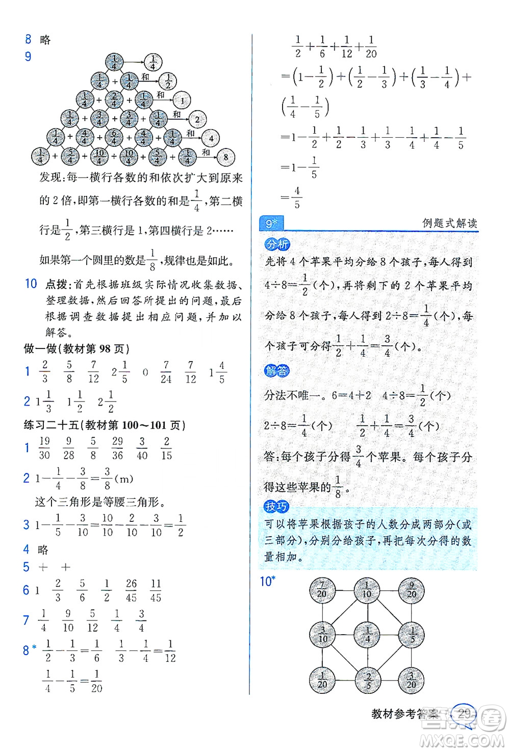 人民教育出版社2021教材解讀數(shù)學(xué)五年級(jí)下冊(cè)人教版答案