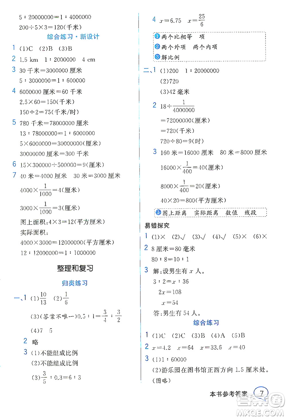 現(xiàn)代教育出版社2021教材解讀數(shù)學(xué)六年級下冊SJ蘇教版答案