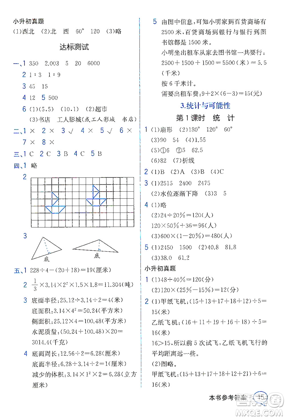 現(xiàn)代教育出版社2021教材解讀數(shù)學(xué)六年級下冊SJ蘇教版答案