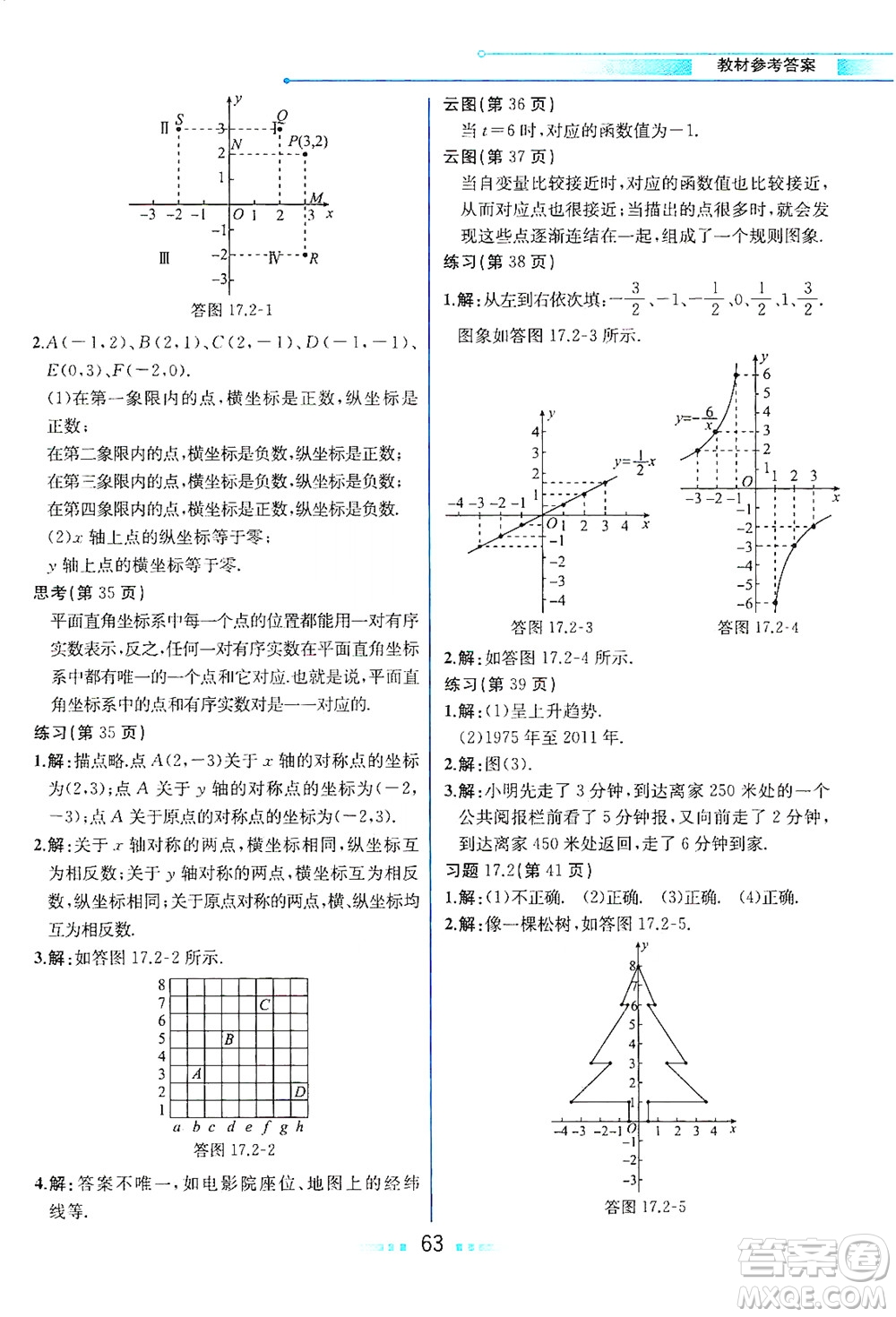 現(xiàn)代教育出版社2021教材解讀數(shù)學(xué)八年級下冊HS華師大版答案