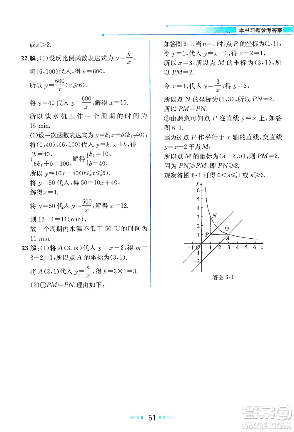 現(xiàn)代教育出版社2021教材解讀數(shù)學(xué)八年級下冊ZJ浙教版答案