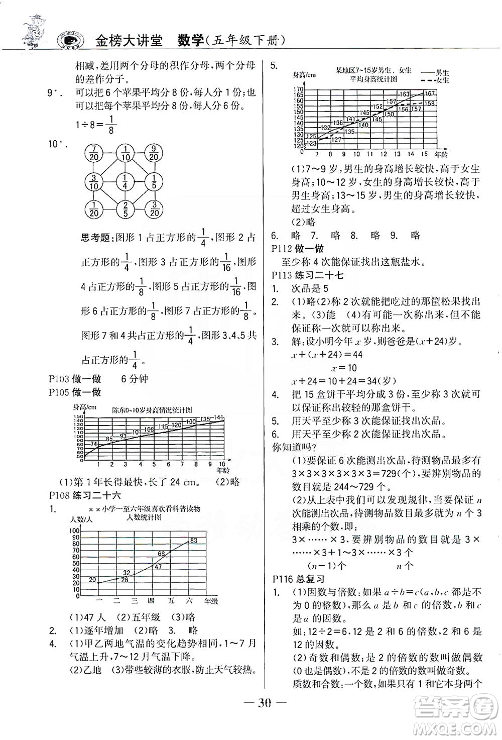 延邊大學(xué)出版社2021世紀(jì)金榜金榜大講堂數(shù)學(xué)五年級(jí)下冊(cè)人教版答案